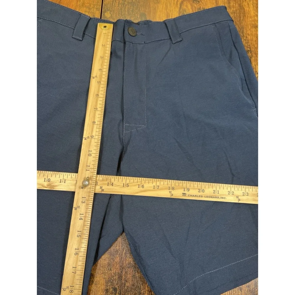 Banana Republic Core Temp Shorts Mens 34 Navy Blue Stretch Casual Golf Resort